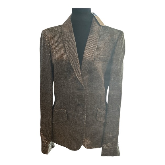 Per Se Jackets & Blazers - Metallic Charcoal Grey Single Breast Jacket by Per Se NWTs Size 14